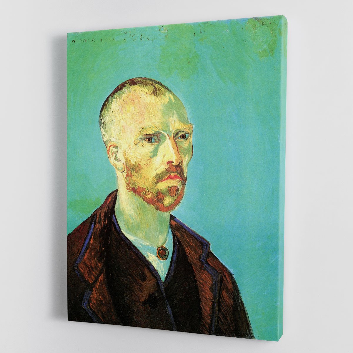 Self-Portrait Dedicated to Paul Gauguin by Van Gogh Canvas Print or Poster