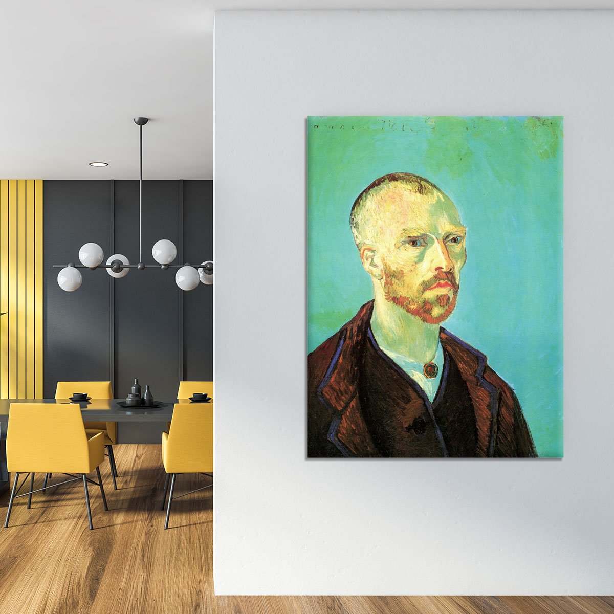 Self-Portrait Dedicated to Paul Gauguin by Van Gogh Canvas Print or Poster