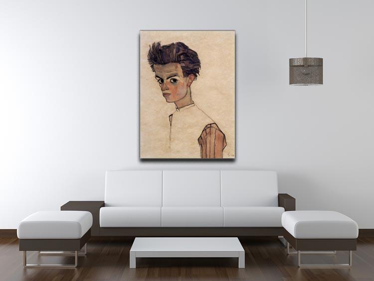 Self-Portrait by Egon Schiele Canvas Print or Poster - Canvas Art Rocks - 4