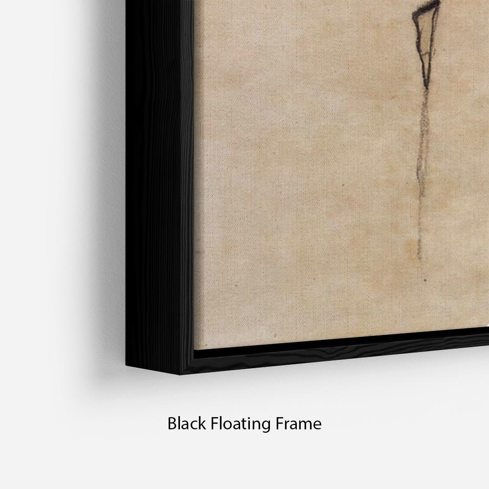 Self-Portrait by Egon Schiele Floating Frame Canvas - Canvas Art Rocks - 2