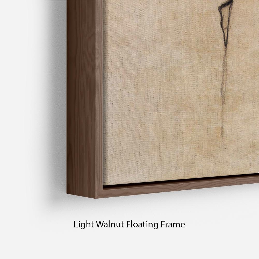 Self-Portrait by Egon Schiele Floating Frame Canvas - Canvas Art Rocks - 8