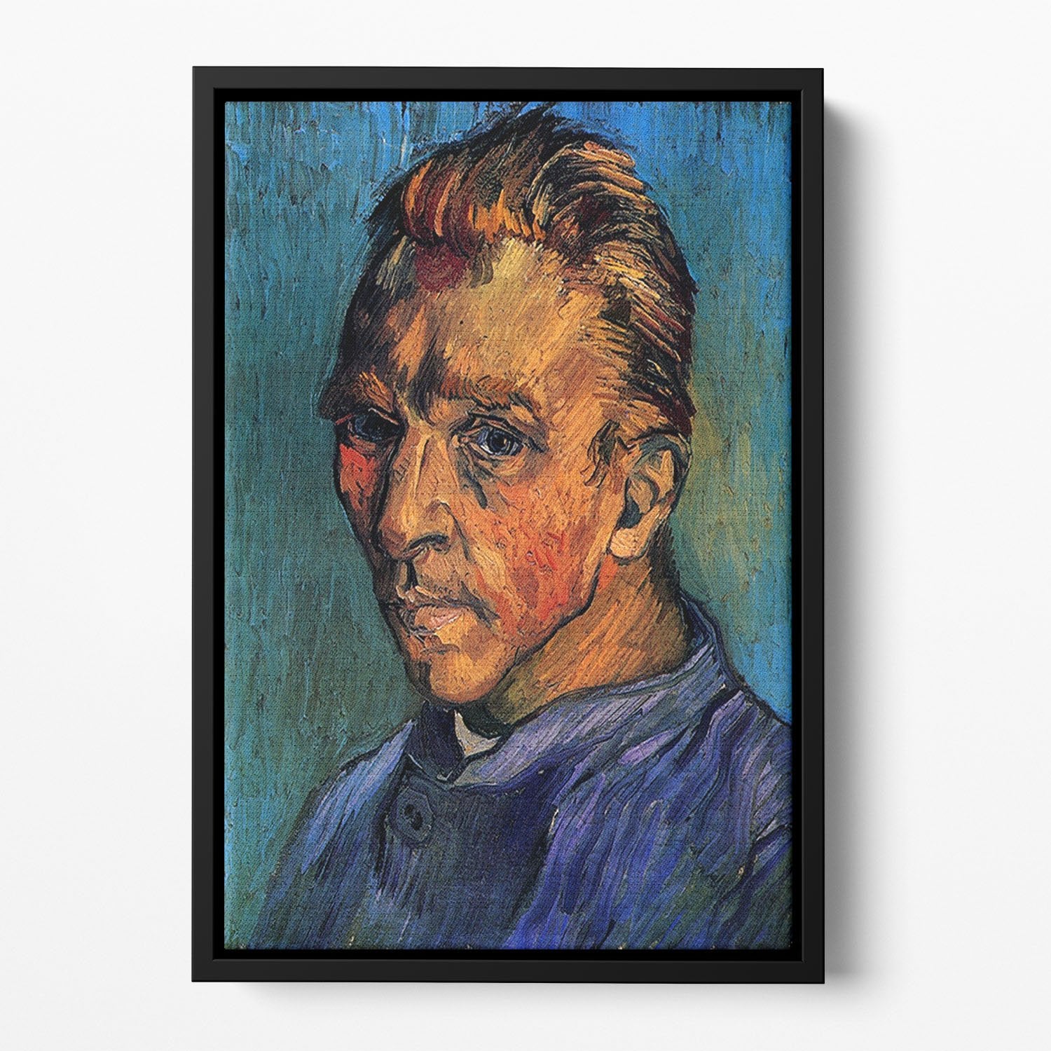 Self-Portrait by Van Gogh Floating Framed Canvas