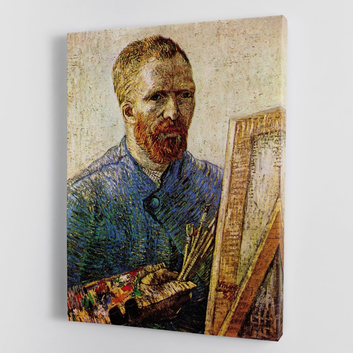 Self-Portrait in Front of the Easel by Van Gogh Canvas Print or Poster