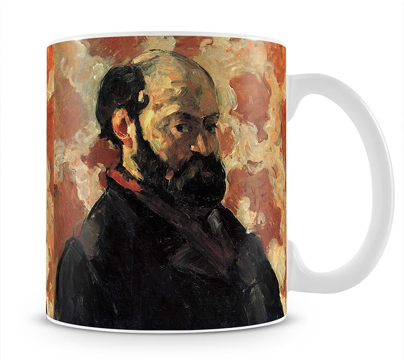 Self-portrait before Rose Background by Cezanne Mug - Canvas Art Rocks - 1