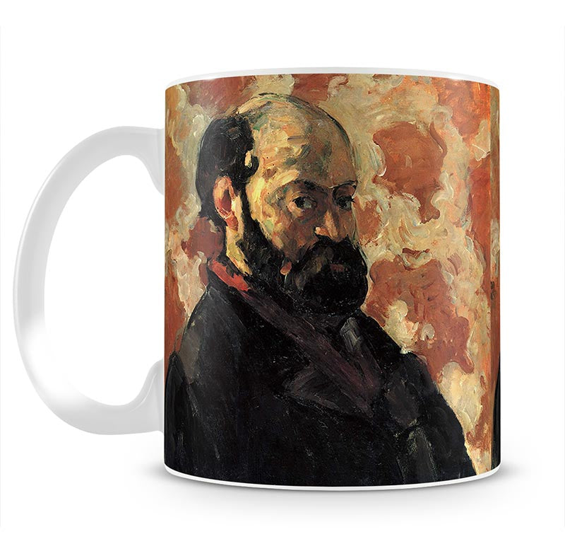Self-portrait before Rose Background by Cezanne Mug - Canvas Art Rocks - 1