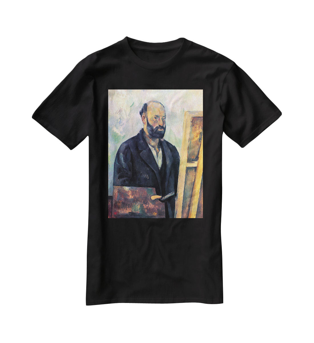 Self-portrait with Pallette by Cezanne T-Shirt - Canvas Art Rocks - 1