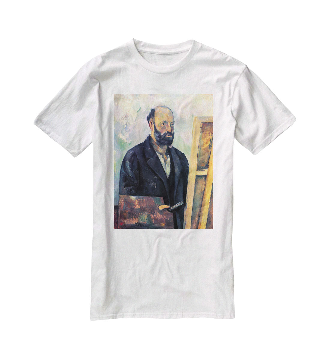 Self-portrait with Pallette by Cezanne T-Shirt - Canvas Art Rocks - 5