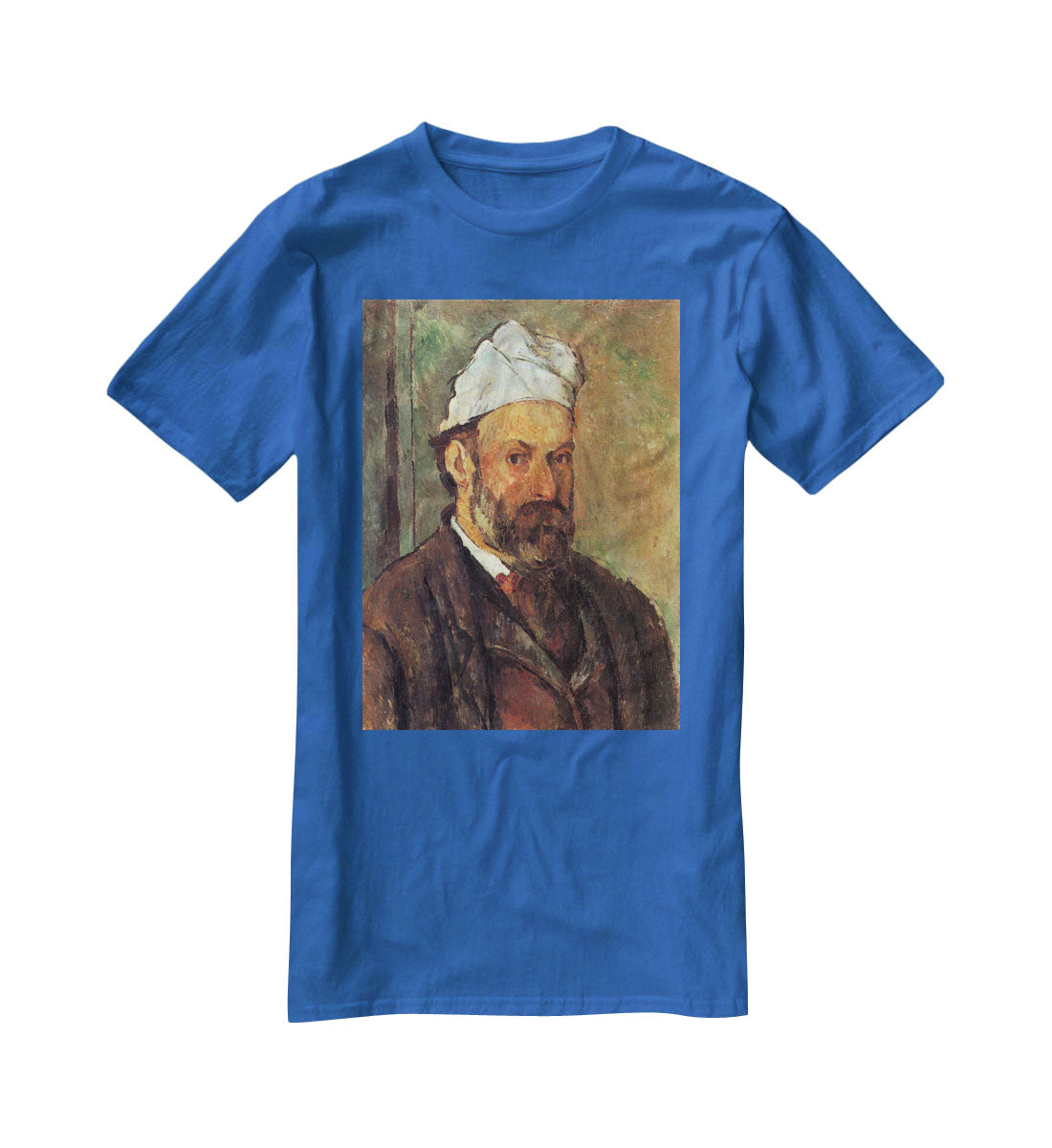 Self-portrait with a white turban by Cezanne T-Shirt - Canvas Art Rocks - 2