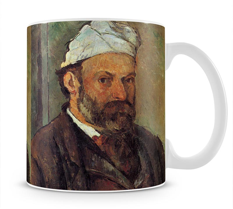 Self-portrait with a white turban by Cezanne Mug - Canvas Art Rocks - 1