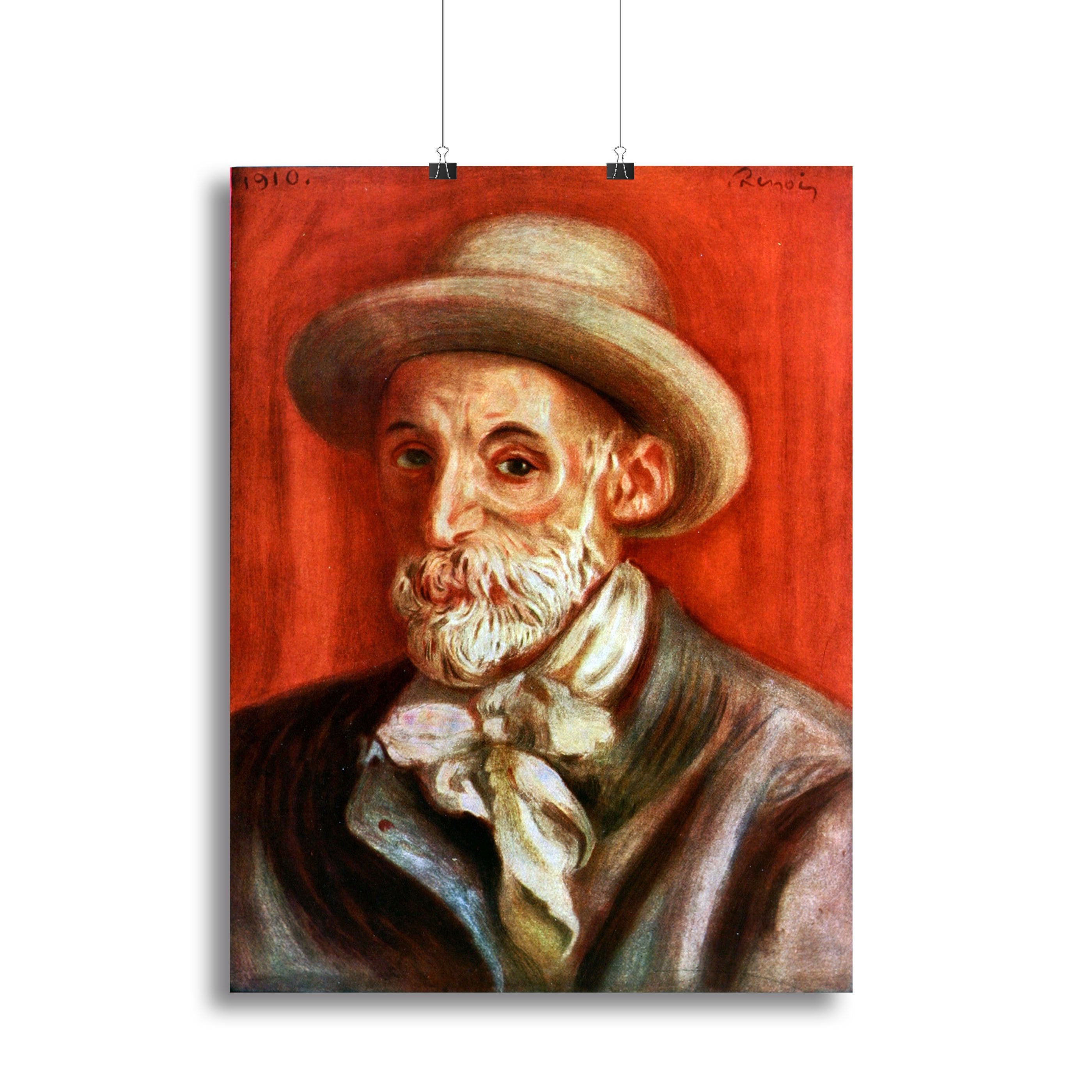 Self Portrait 1910 by Renoir Canvas Print or Poster