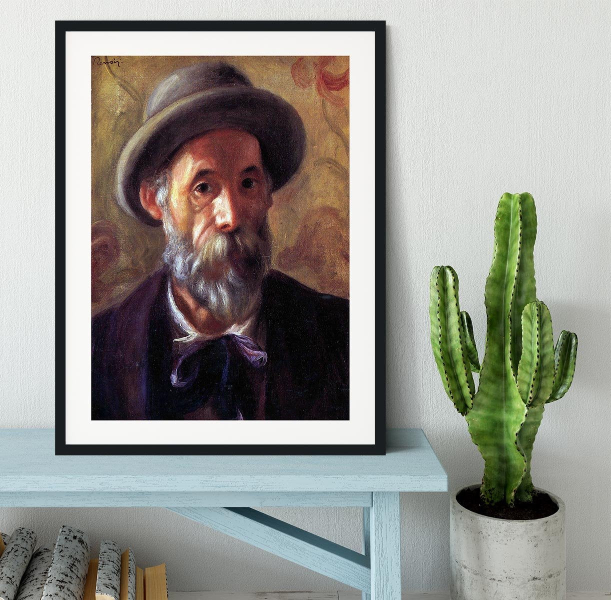 Self Portrait 1 by Renoir Framed Print - Canvas Art Rocks - 1