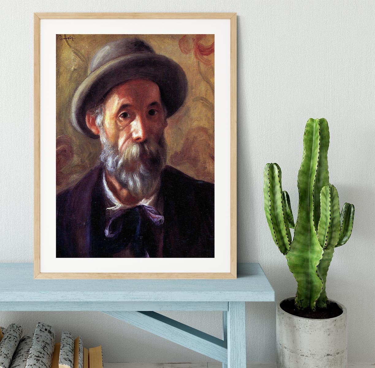 Self Portrait 1 by Renoir Framed Print - Canvas Art Rocks - 3
