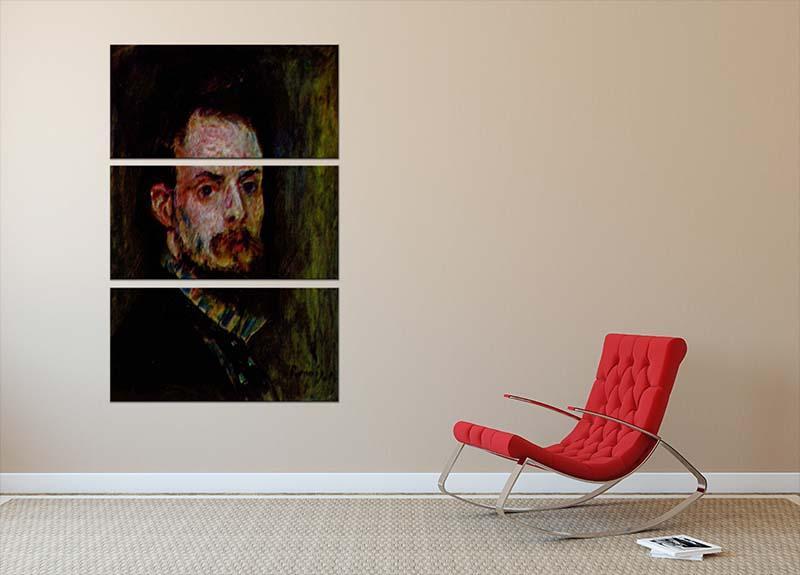 Self Portrait 2 by Renoir 3 Split Panel Canvas Print - Canvas Art Rocks - 2