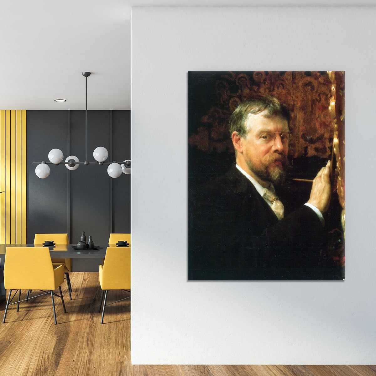 Self Portrait by Alma Tadema Canvas Print or Poster