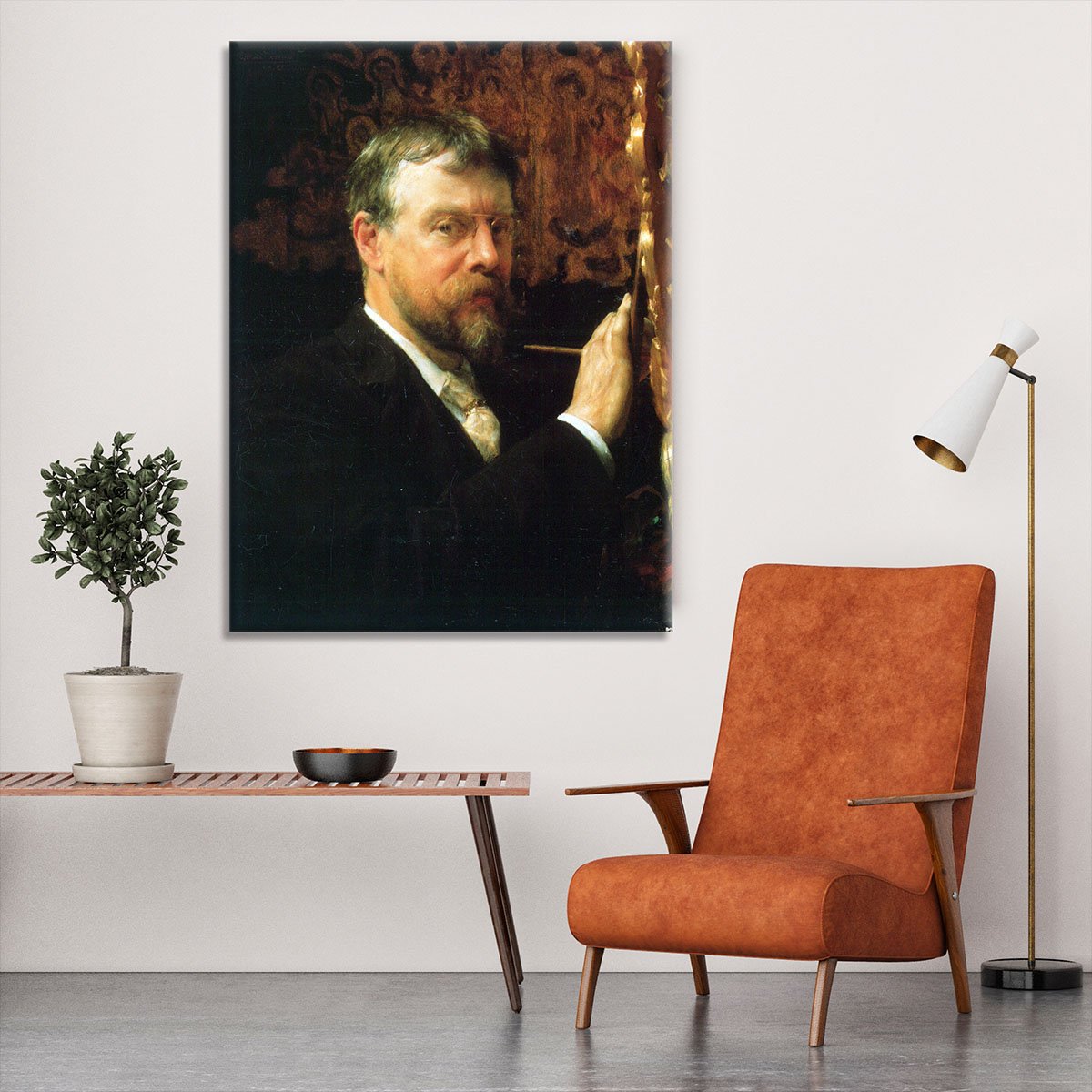 Self Portrait by Alma Tadema Canvas Print or Poster