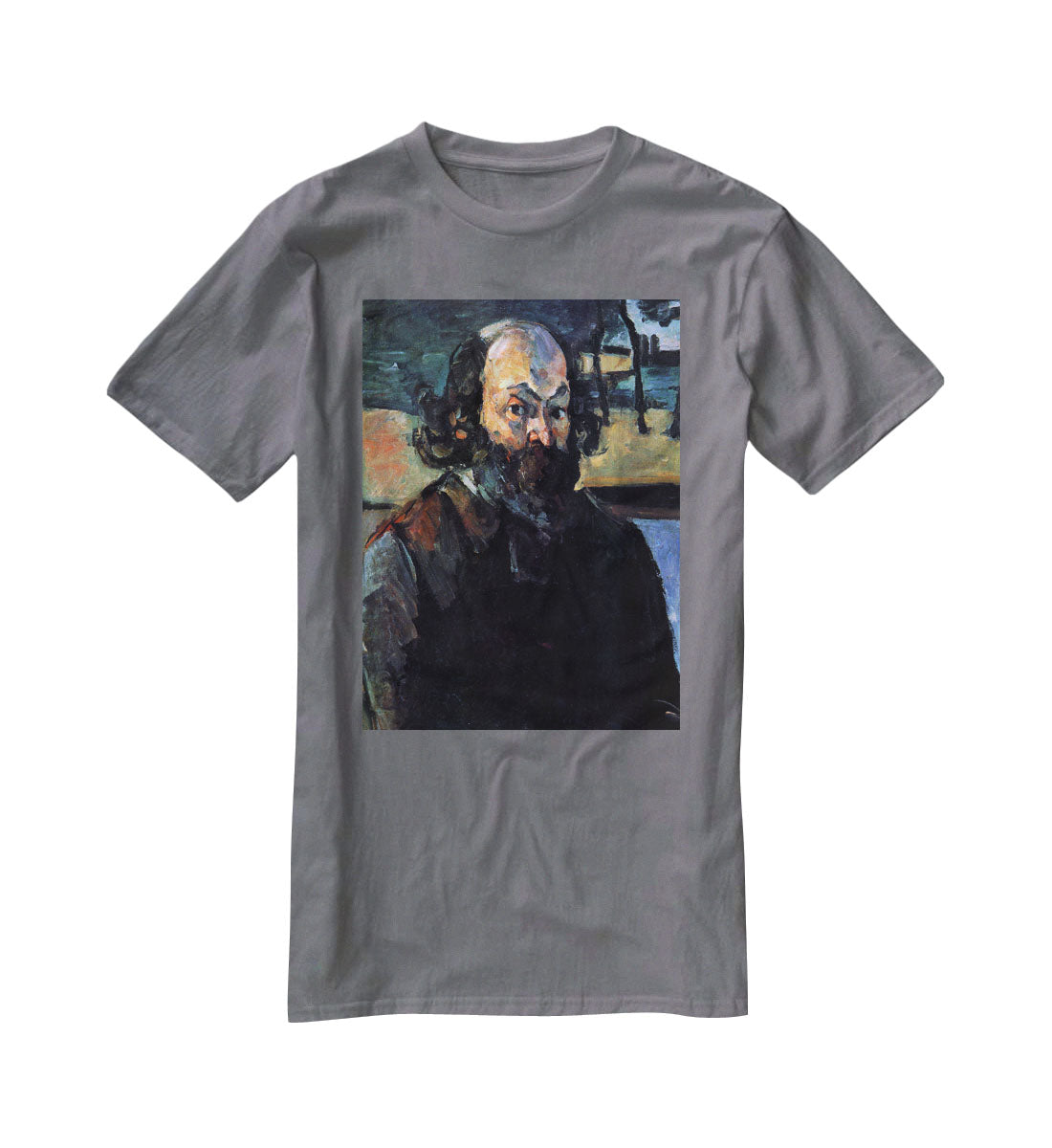 Self Portrait of Cezanne by Cezanne T-Shirt - Canvas Art Rocks - 3