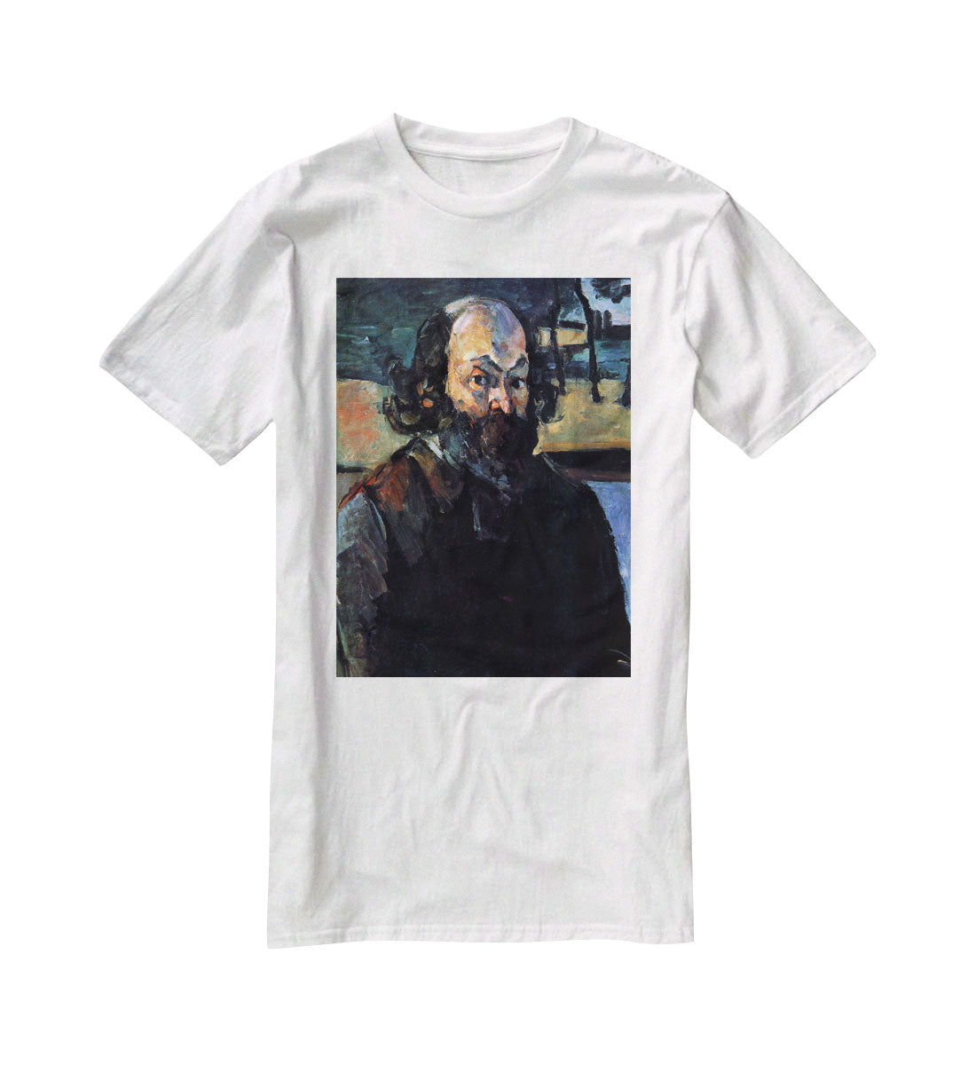 Self Portrait of Cezanne by Cezanne T-Shirt - Canvas Art Rocks - 5
