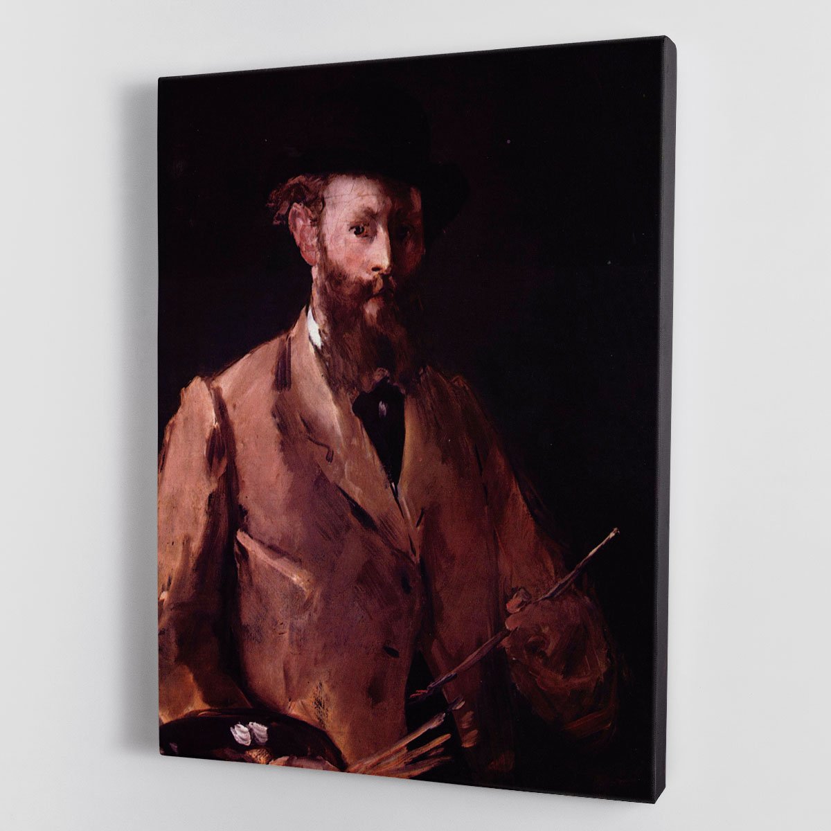 Self Portrait with Pallette by Manet Canvas Print or Poster