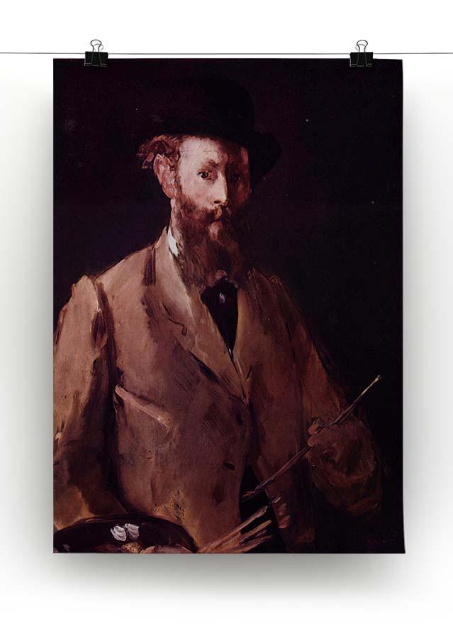 Self Portrait with Pallette by Manet Canvas Print or Poster - Canvas Art Rocks - 2
