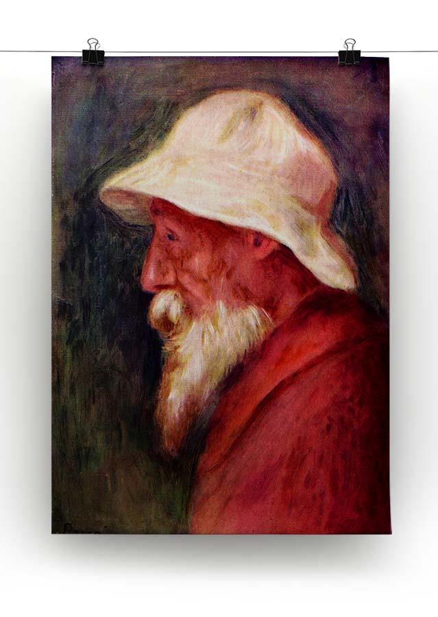 Selfportrait with white hat by Renoir Canvas Print or Poster - Canvas Art Rocks - 2