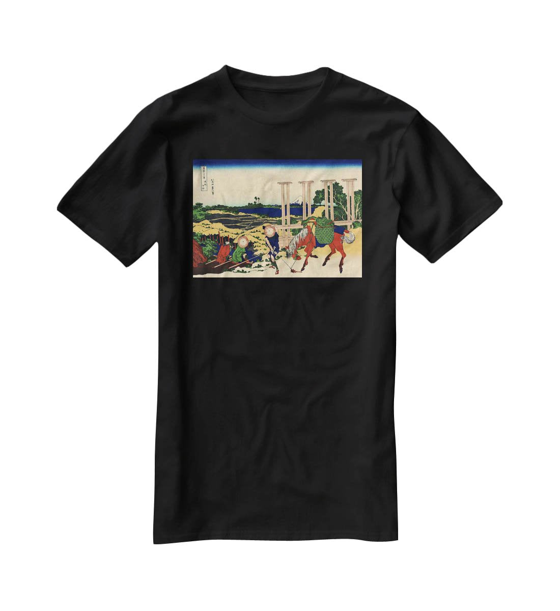 Senju by Hokusai T-Shirt - Canvas Art Rocks - 1