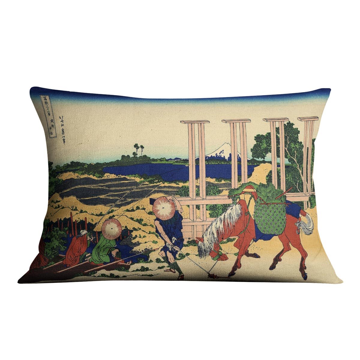 Senju by Hokusai Throw Pillow