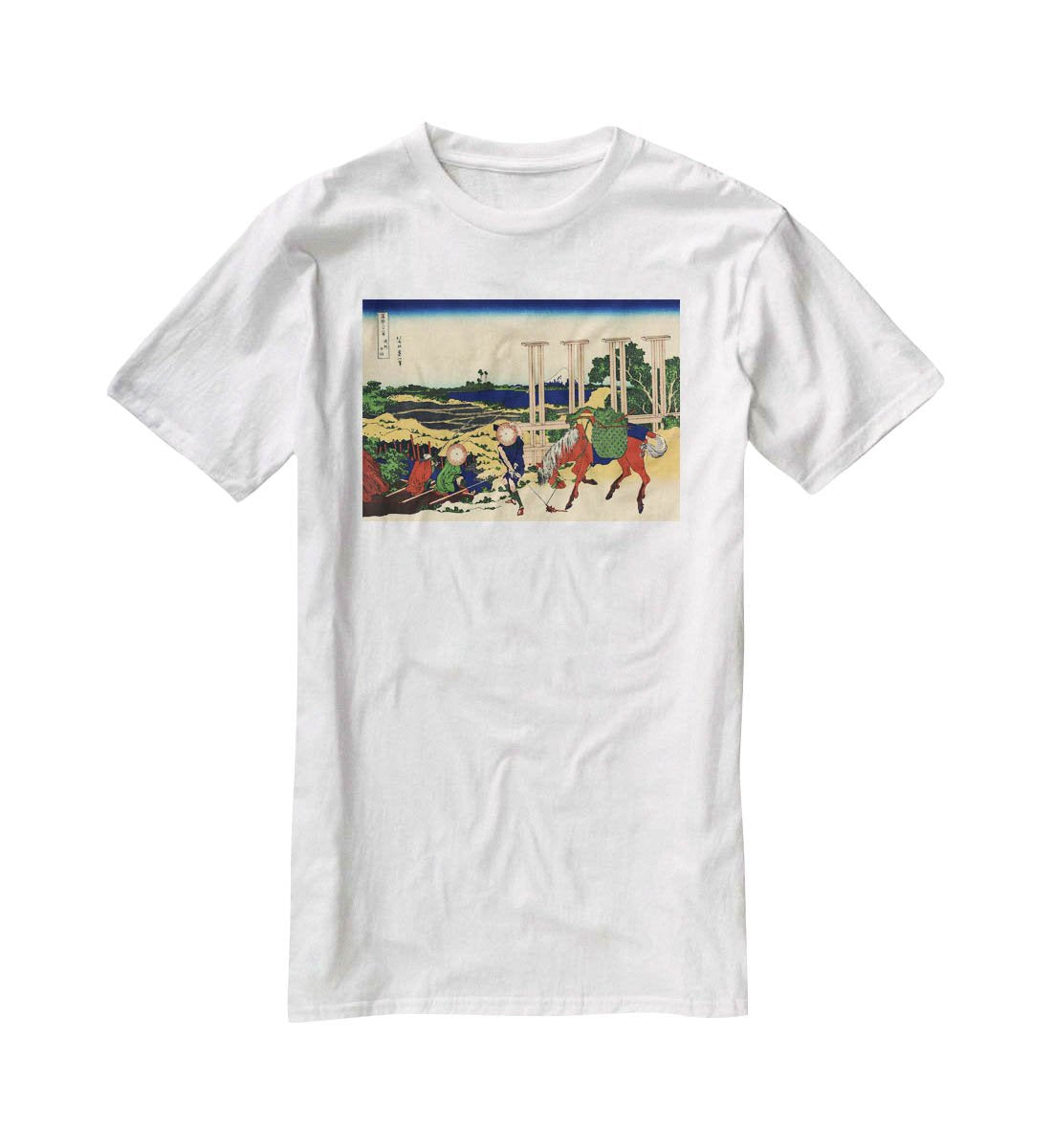 Senju by Hokusai T-Shirt - Canvas Art Rocks - 5