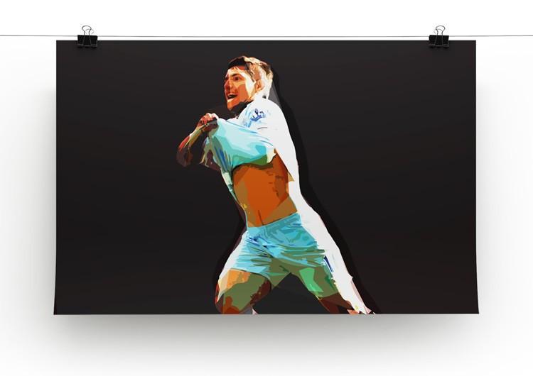 Sergio Aguero Print - Canvas Art Rocks - 2