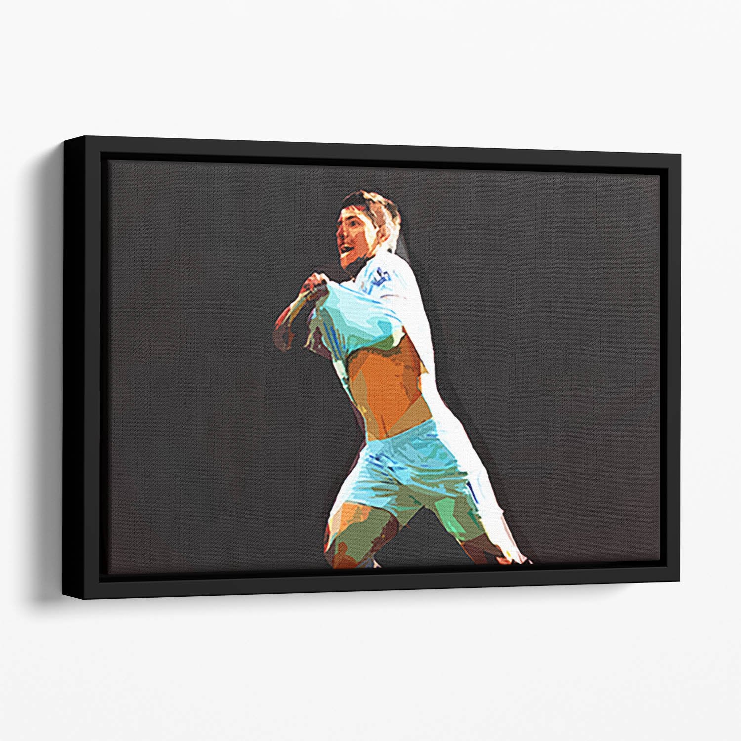 Sergio Aguero Floating Framed Canvas