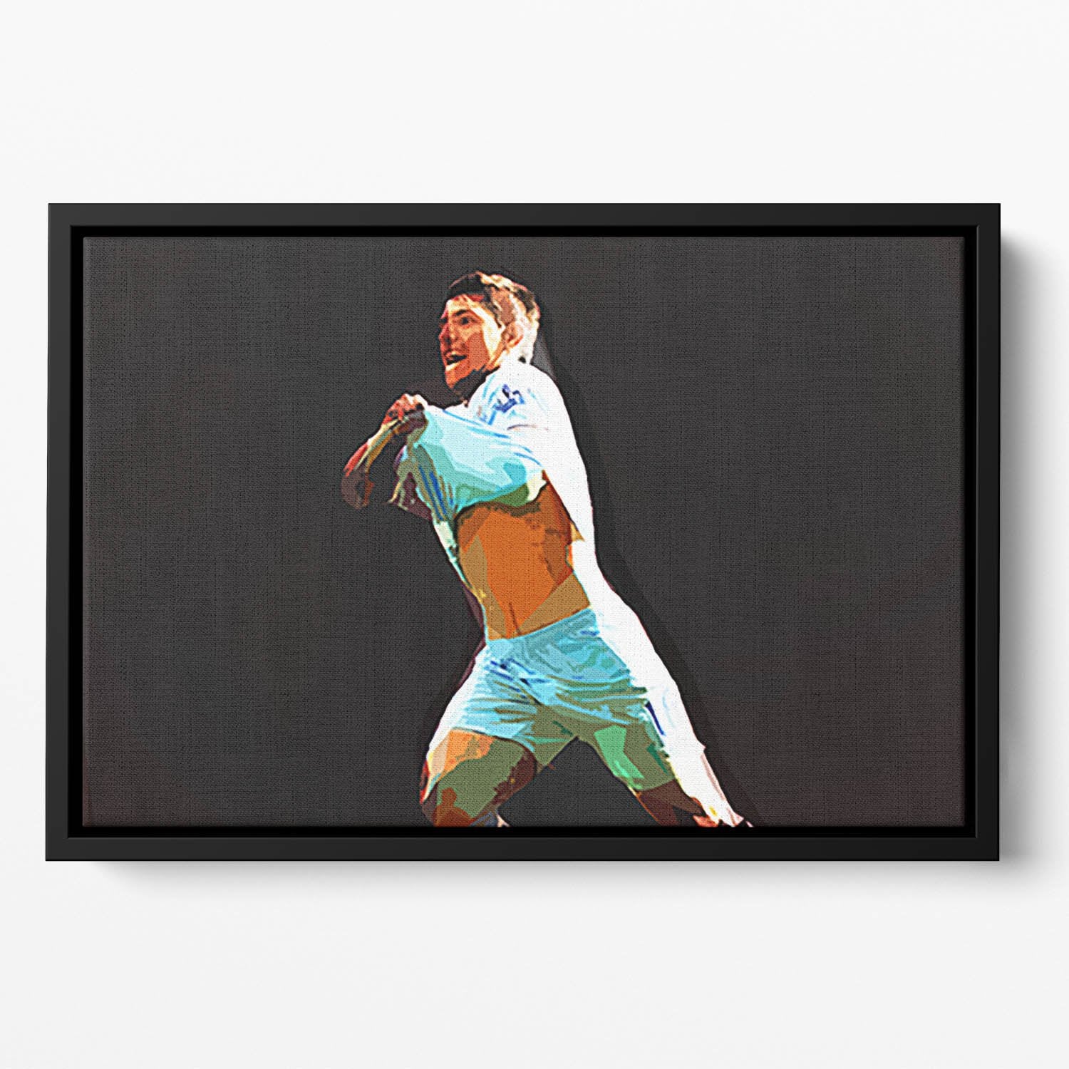Sergio Aguero Floating Framed Canvas