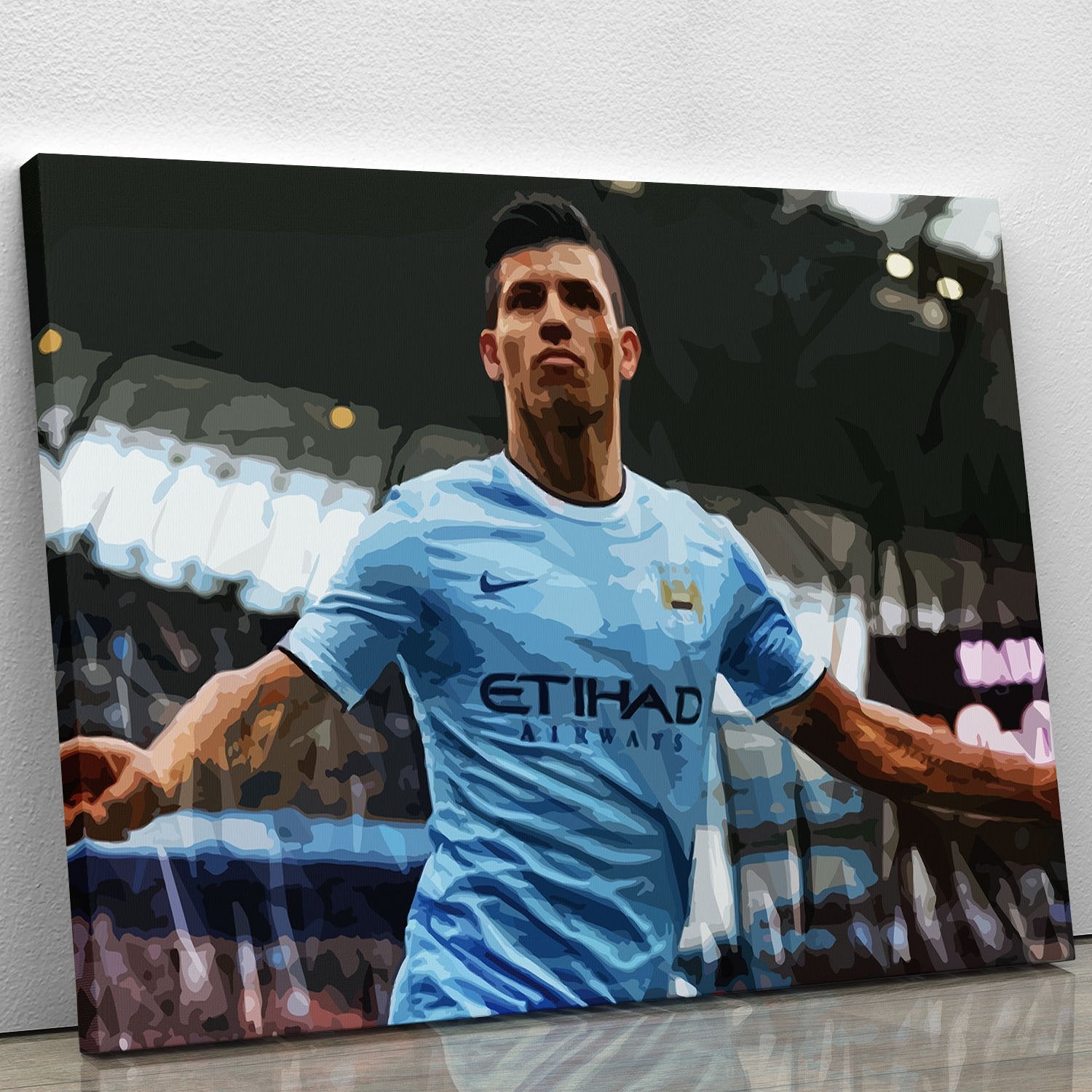 Sergio Aguero Manchester City Canvas Print or Poster