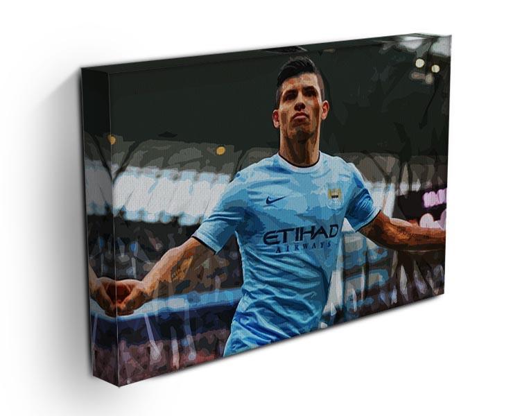 Sergio Aguero Manchester City Canvas Print or Poster - Canvas Art Rocks - 3