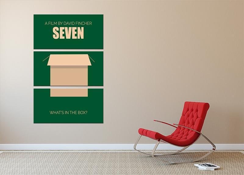 Seven Minimal Movie 3 Split Panel Canvas Print - Canvas Art Rocks - 2