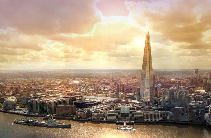 Shard of Glass at sunset Wall Mural Wallpaper