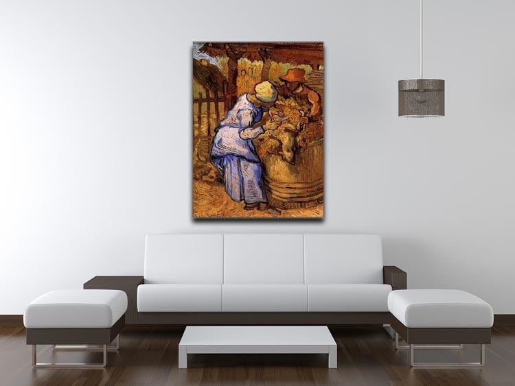 Sheep Shearers by Van Gogh Canvas Print & Poster - Canvas Art Rocks - 4