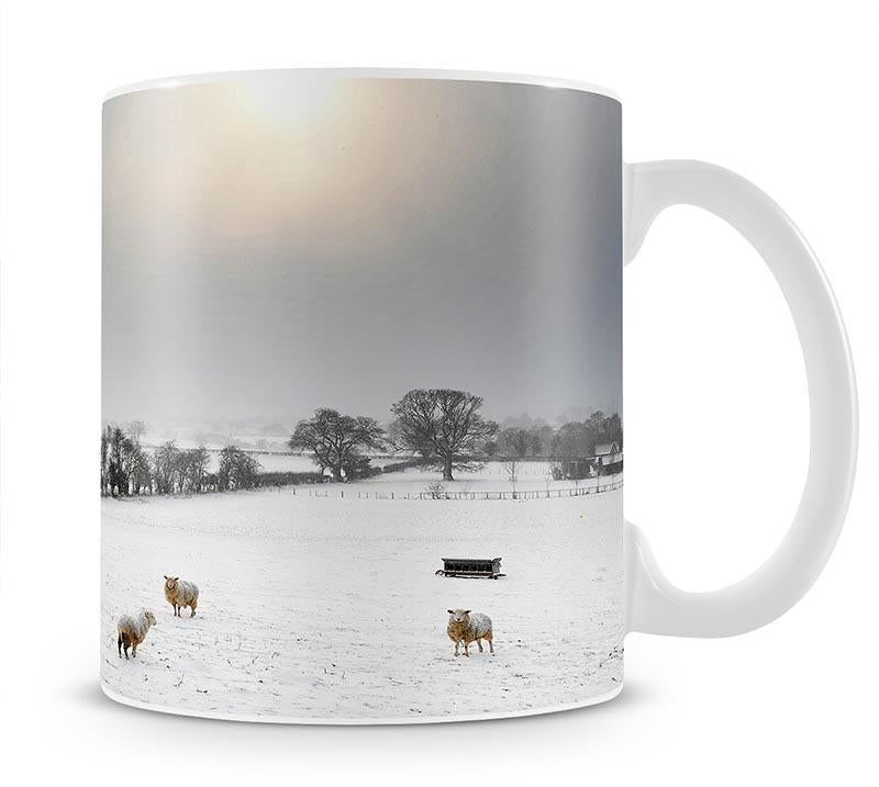 Sheep in the snow Mug - Canvas Art Rocks - 1