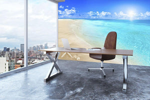Shells on sunny beach Wall Mural Wallpaper - Canvas Art Rocks - 3