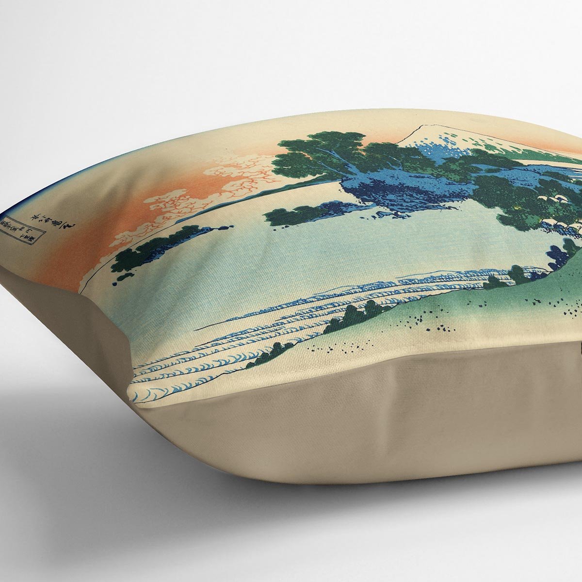 Shichiri beach in Sagami province by Hokusai Throw Pillow