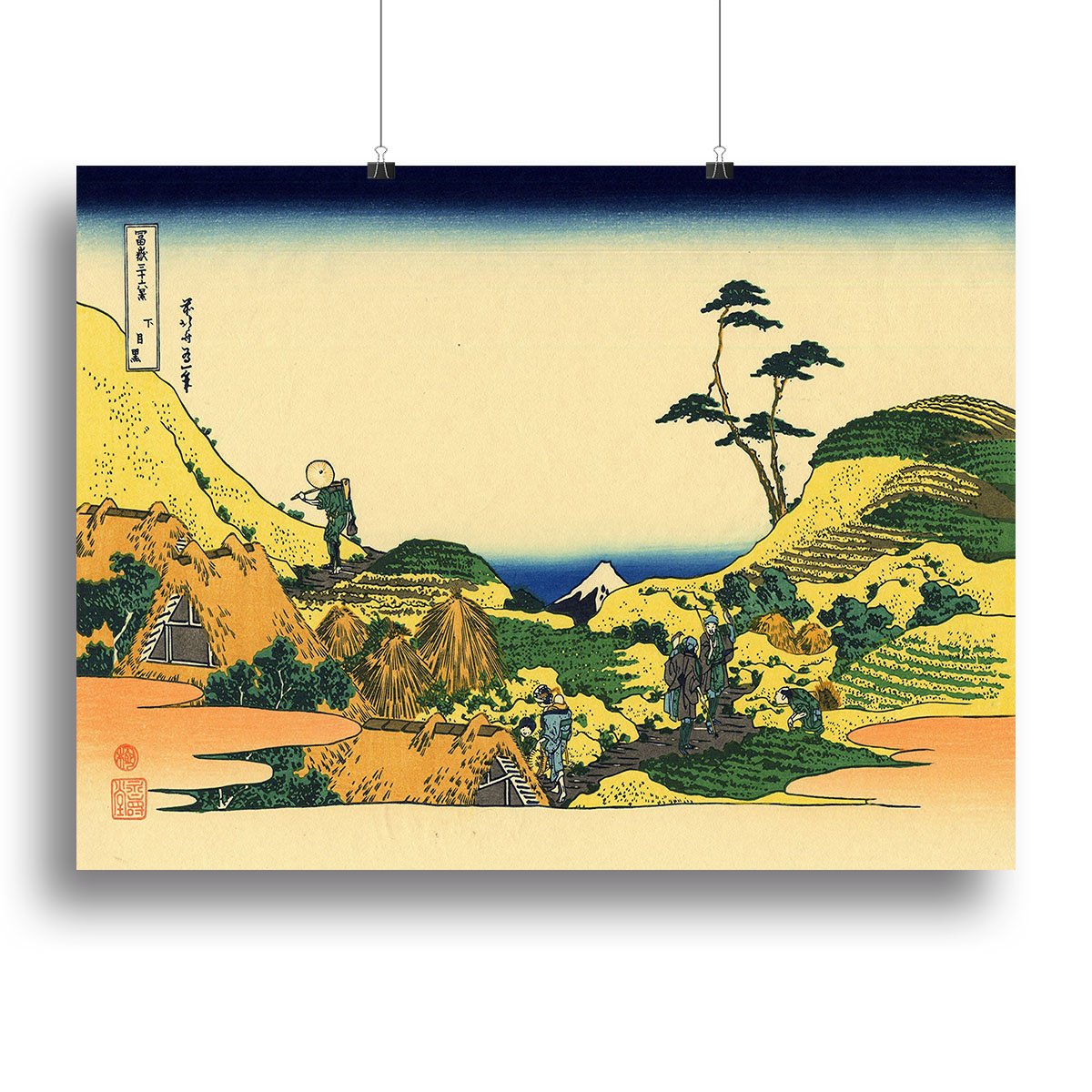 Shimomeguro by Hokusai Canvas Print or Poster