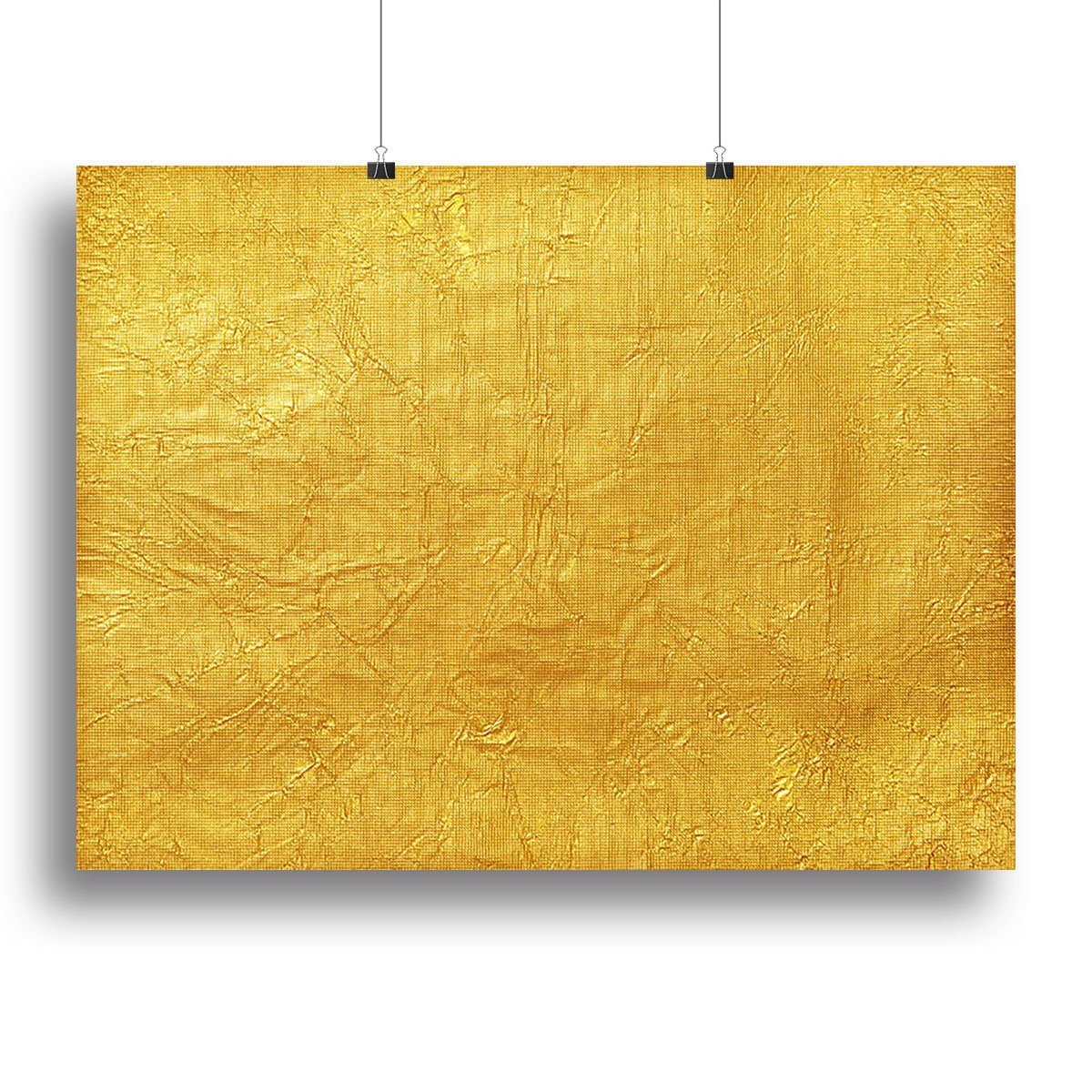 Shiny yellow leaf Canvas Print or Poster