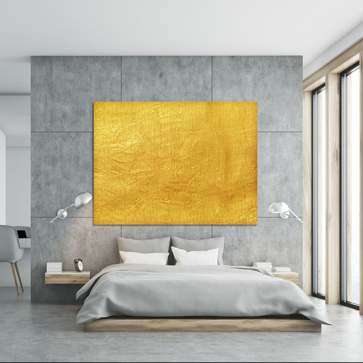 Shiny yellow leaf Canvas Print or Poster