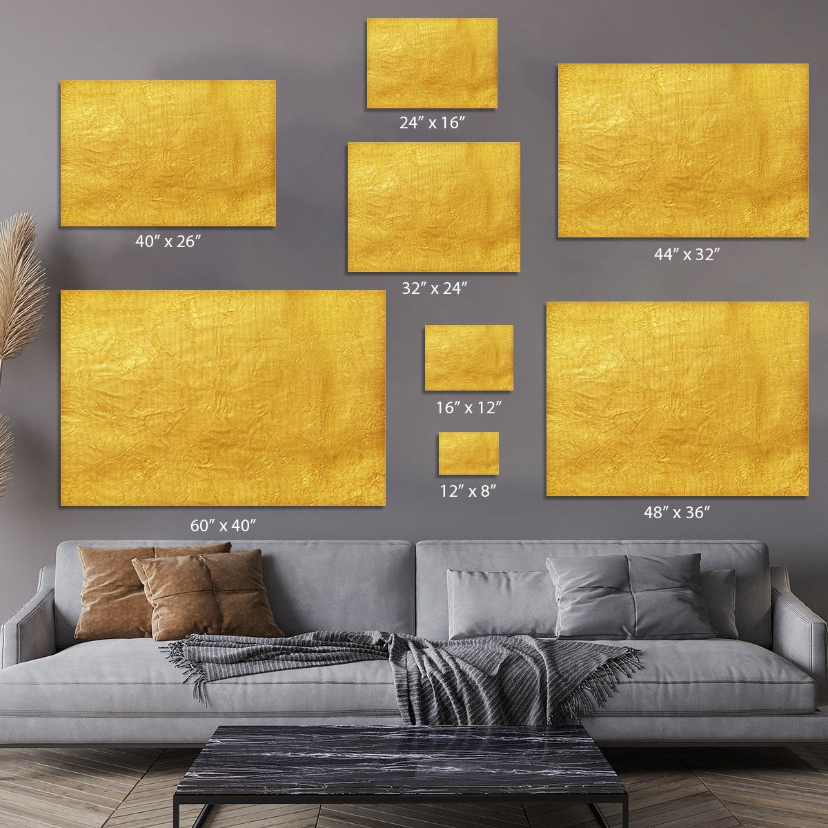 Shiny yellow leaf Canvas Print or Poster