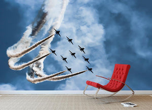 Show of force jets Wall Mural Wallpaper - Canvas Art Rocks - 2