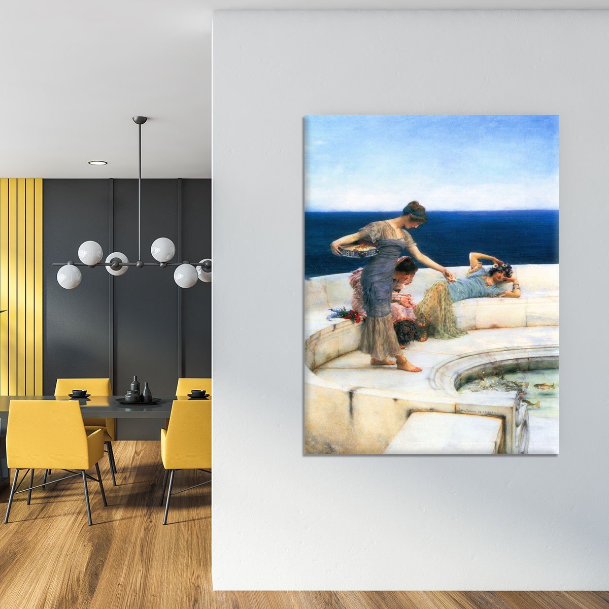 Silver Favorites by Alma Tadema Canvas Print or Poster