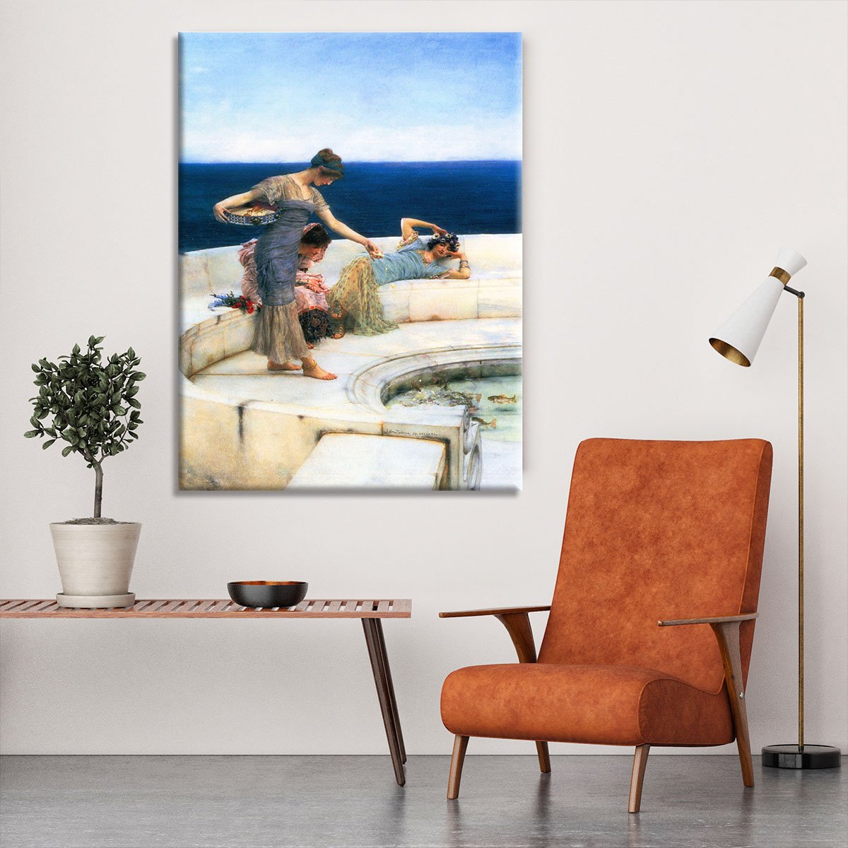 Silver Favorites by Alma Tadema Canvas Print or Poster