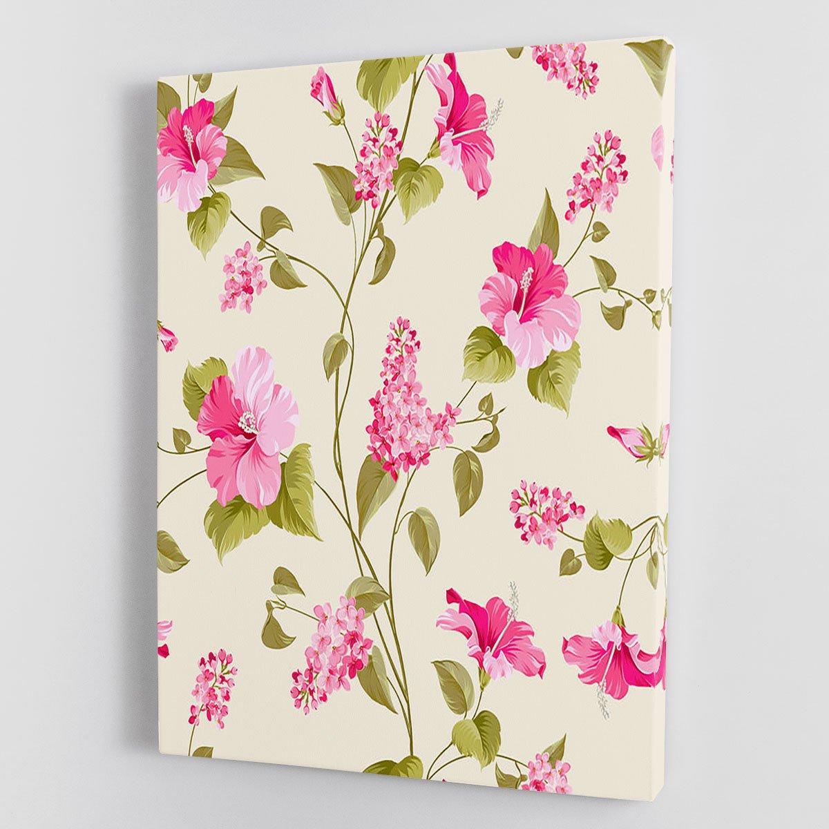 Siringa and hibiscus flower Canvas Print or Poster