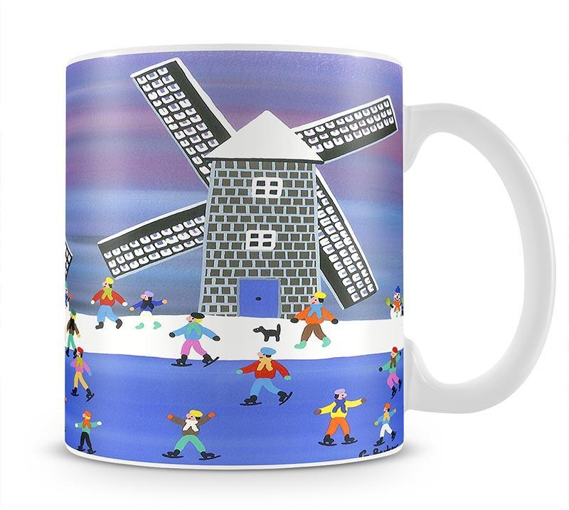 Skating by the windmills by Gordon Barker Mug - Canvas Art Rocks - 1