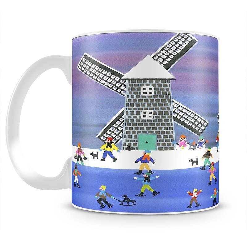 Skating by the windmills by Gordon Barker Mug - Canvas Art Rocks - 1