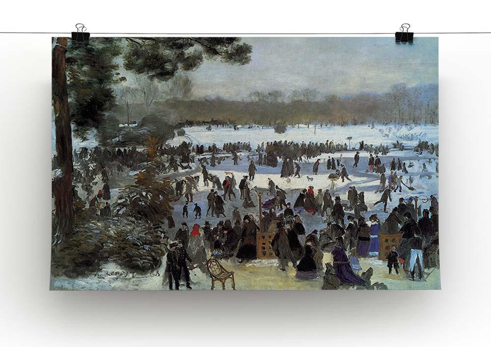 Skating runners in the Bois de Bologne by Renoir Canvas Print or Poster - Canvas Art Rocks - 2