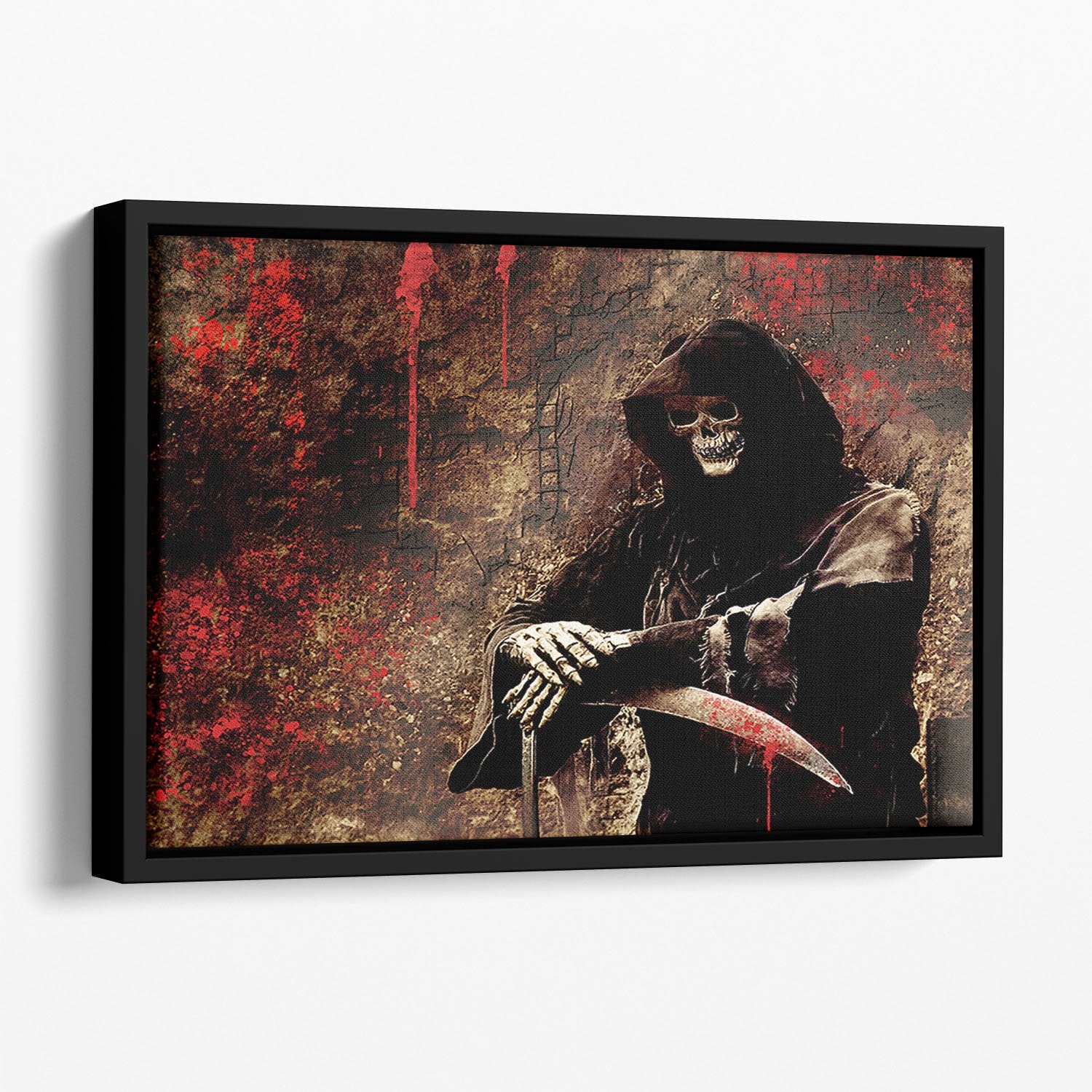 Skeleton Floating Framed Canvas